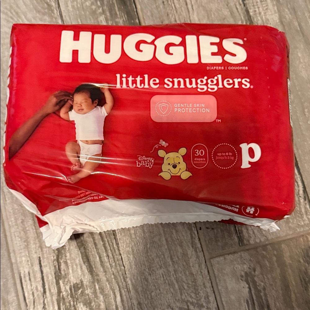 Preemie Huggies Little Snugglers Diapers 30 ct